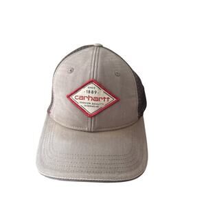 Carhartt men's canvas mesh-back graphic cap